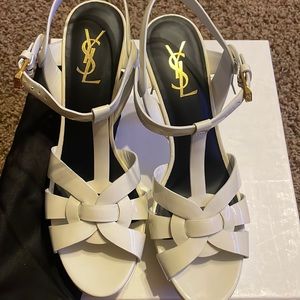 Brand New YSL Tribute Platform Sandal comes with box and dust bag